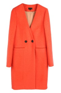 Oasap Limited Pure Colour V-neck Double Breasted Coat